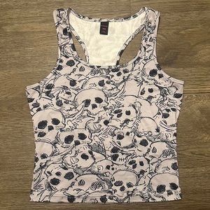 Skull Print Tank Top